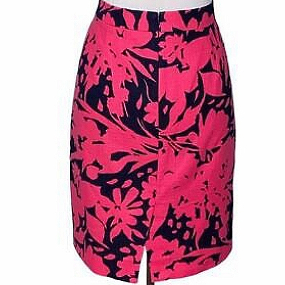 J. CREW Floral Linen-Like Pencil Slit Lined Skirt NWT - Picture 9 of 9